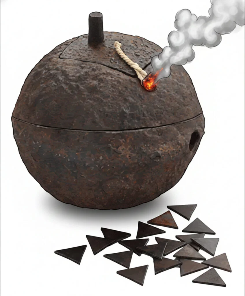 Vigeok-jincheon-roe, 
korean traditional weapon,
korean traditional grenade,